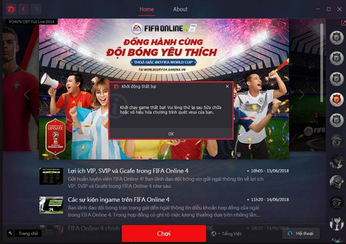 Khắc phục lỗi không vào được FIFA Online 4 - gamebaitop - Ảnh 1