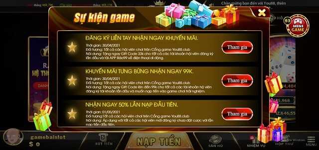 You88 - Nổ hũ cực to Chơi game hay quà về liền tay - Ảnh 4