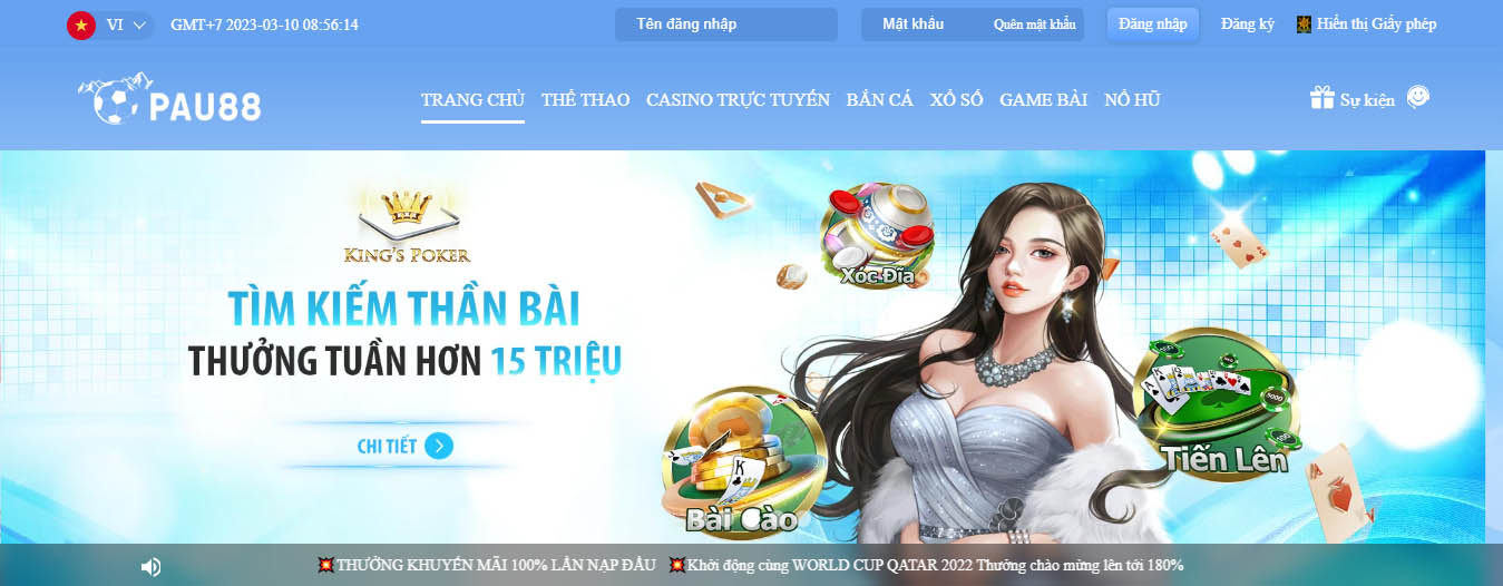 Pau88 - Nhà cái cá Casino có nhiều người chơi nhất hiện nay - Ảnh 1